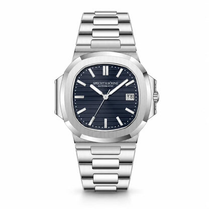 Relógio Masculino Prata Storm Specht & Söhne frontal em fundo branco