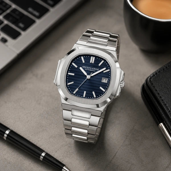 Relógio Masculino Prata Storm Specht & Söhne em composição lifestyle
