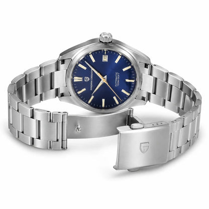 Fecho aberto com dial azul em evidência