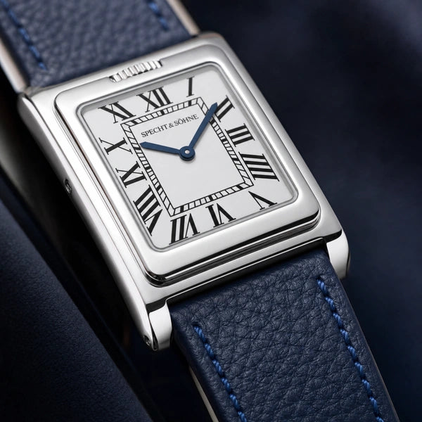 Relógio Masculino Specht & Söhne DuoVista WhiteBlue Reversível - detalhe da pulseira