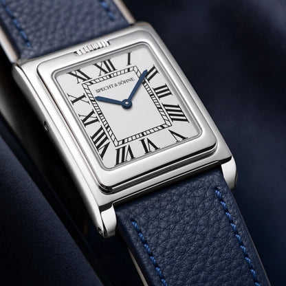 Relógio Masculino Specht & Söhne DuoVista WhiteBlue Reversível - detalhe da pulseira