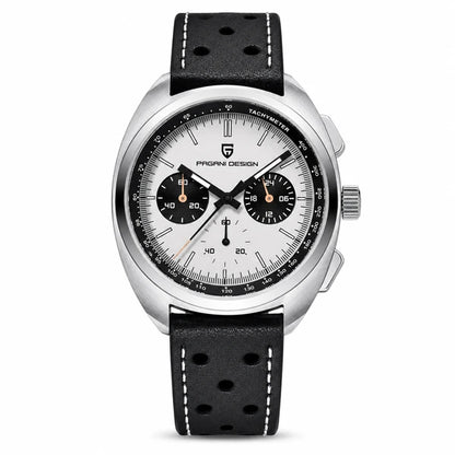relogio masculino pagani design Stradale Pagani Design Branco Pulseira de Couro - Frente em fundo branco