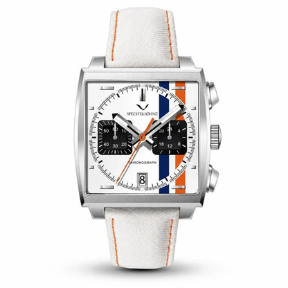 Relogio quadrado Veloce no pulso em estilo casual