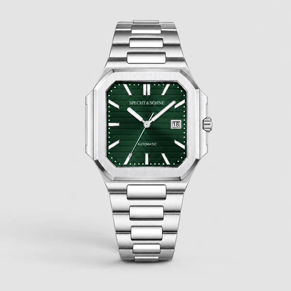 Relogio Masculino Verde Specht & Sohne Cubico Automatico em imagem final de vitrine