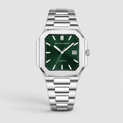 Relogio Masculino Verde Specht & Sohne Cubico Automatico em imagem final de vitrine