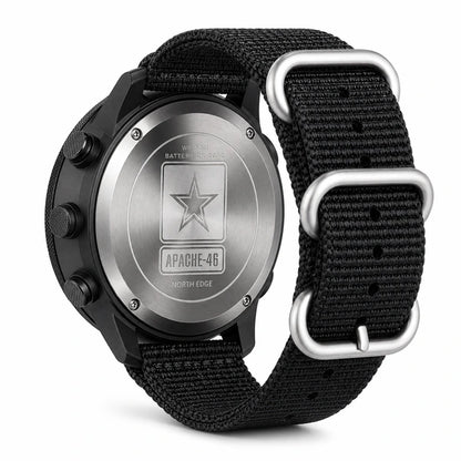 relogio digital masculino Apache North Edge Preto - traseira do relogio