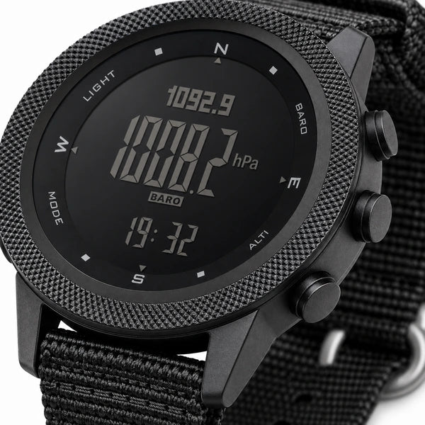 relogio masculino preto Apache North Edge Preto - macro do display