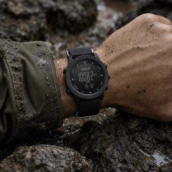 relogio militar para trilha Apache North Edge Preto - na lama