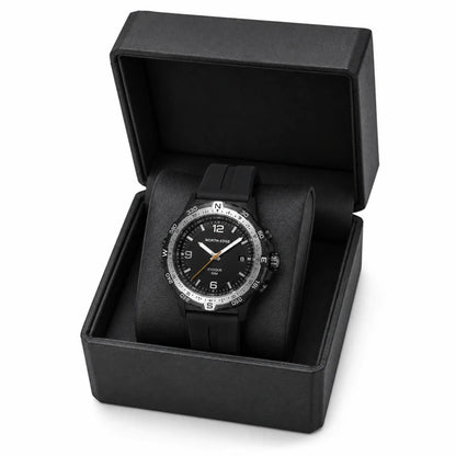 relogio solar masculino Evoque North Edge Preto - na caixa