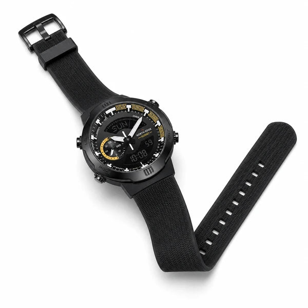 relogio esportivo masculino Hornet North Edge Yellow - pulseira aberta