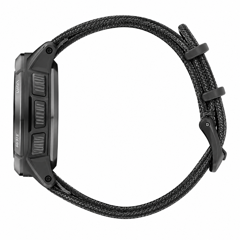 relógio outdoor masculino North Edge Alps Preto - traseira do relógio