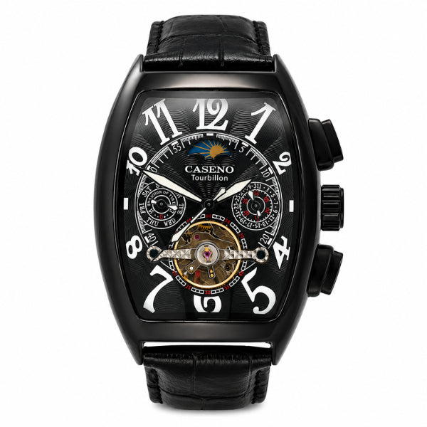 relógio masculino preto Caseno Zeitmeister - foto principal