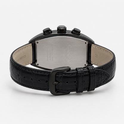 relógio automático masculino Caseno Zeitmeister - traseira com mecanismo aparente